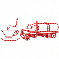 Truck Embroidery Design 1 Truck Embroidery Design 1